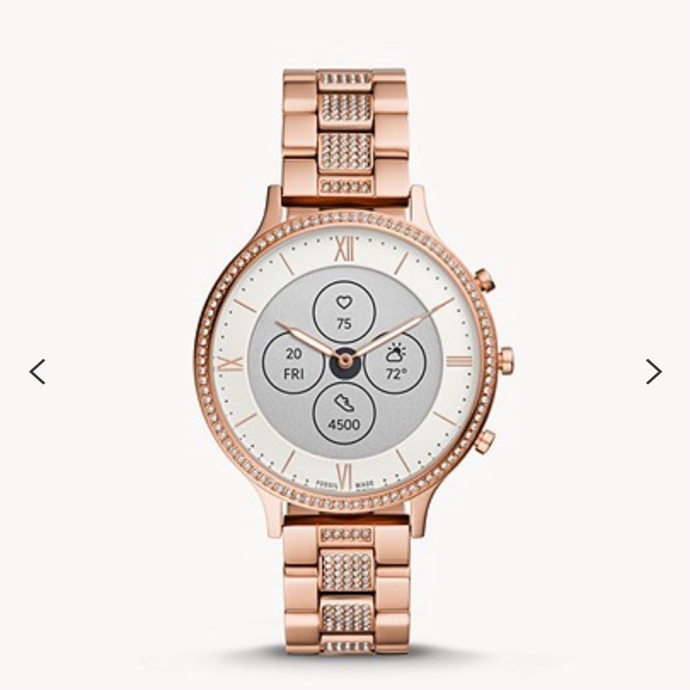 Fossil Hybrid Smartwatch HR Charter Rose Gold-Tone